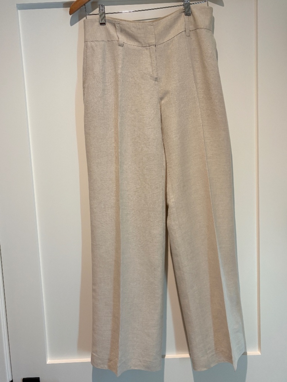 Alfani beige linen trousers, size 6